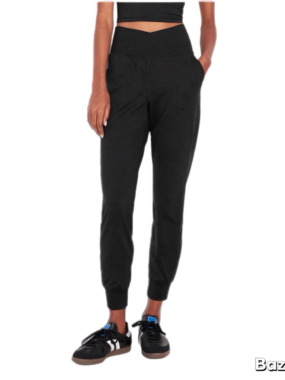 NWT Cross Waistband Black Joggers